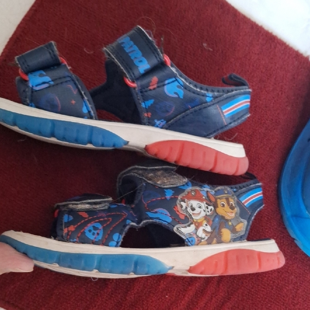 Paw Patrol Kids Navy and Light Blue Sandals and Clogs - Picture 7 of 9
